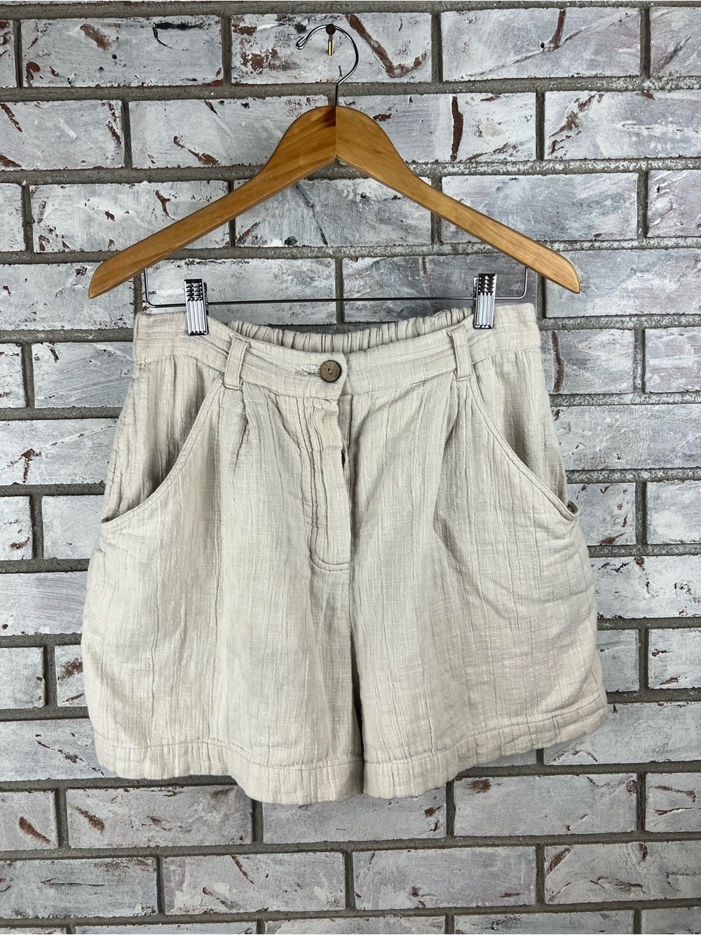 Free People | Cream Linen Short